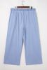 Beau Blue Light Washed Elastic Waist Plus Size Loose Jeans