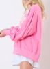 Pink Touch Down Rugby Thread Embroidery Sweatshirt