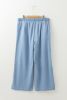 Beau Blue Light Wash Drawstring High Waist Plus Size Jeans