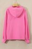 Bonbon Kangaroo Pocket Half Zipper Oversized Hoodie