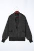 Black Chunky Knit Pockets Drop Sleeve Cardigan