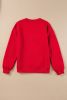 Red XOXO Heart Print Valentine Graphic Sweatshirt