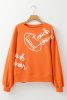 Orange Touch Down Rugby Thread Embroidery Sweatshirt