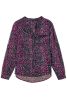 Grape Wine Polka Dot Printed Buttoned Shirt