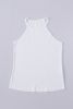 Blank Tank Top - White Solid Color Crew Neck Tank Top Customized