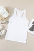Blank Tank Top - Plain White Sleeveless U Neck Racerback Tank Customized