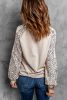 Blank Sweatshirt - Blush Pink Bishop Sleeve Animal Print Long Sleeve Shirt Customized