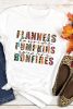 White Flannels Hayrides Pumpkins Bonfires Graphic Tee