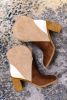 Chestnut Colorblock Suede Heeled Ankle Booties