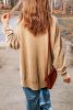 Khaki Loose Leopard GAME DAY Graphic Sweatshirt