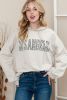 Khaki Drop Shoulder Los Angeles Hooded Sweatshirt with Drawstring