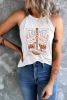 White NASHVILLE MUSIC CITY Guitar Graphic Tank Top