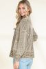 Apricot Chunky Knit Pockets Drop Sleeve Cardigan