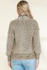 Apricot Chunky Knit Pockets Drop Sleeve Cardigan