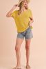 Ginger Plain Knit Loose Batwing Sleeve Blouse