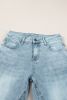 Dusk Blue Acid Wash Flared Leg Jeans
