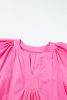 Bonbon Flounce Sleeve Pleated High Waist Dress