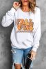 Beige FALL VIBES Graphic Drop Shoulder Sweatshirt