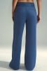 Sail Blue Drawstring High Waist Wide Leg Pocketed Pants