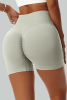Gray High Waist Yoga Fitness Shorts