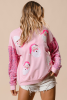 Pink Sequined Santa Claus Long Sleeve Christmas Sweatshirt