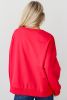 Fiery Red Christmas Tinsel Santa Baby Graphic Sweatshirt