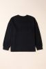 Black Chenille Holly Jolly Graphic Christmas Long Sleeve Top