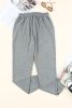 Grey Mama Letter Print Drawstring High Waisted Jogger Pants