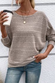 Simply Taupe Pit Stripe Batwing Sleeve Top (size: (US 20-22)2XL)