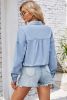 Myosotis Tie Hem Washed Denim Shirt