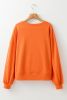 Orange Touch Down Rugby Thread Embroidery Sweatshirt