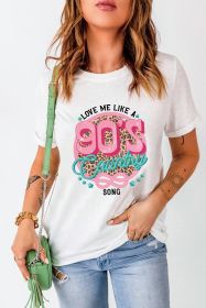 White LOVE ME LIKE A 90S COUNTRY SONG Graphic Tee (size: (US 12-14)L)