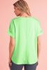 Blue Color Block Exposed Seam Tee