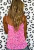 Pink Sexy Shiny Sequin Spaghetti Strap Cami Top