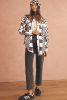 Brown Checkered Corduroy Button Up Shacket