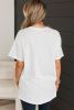 White 1776 USA Letter Graphic Crewneck Tee
