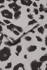 Gray Leopard V Neck Loose Long Sleeve Top