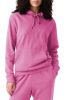 Bonbon Plain Fleece Lined Drawstring Hoodie with Pocket