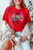 Red Nutcracker Heat Transfer Printing Graphic Crewneck T Shirt