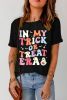 Black IN MY TRICK OR TREAT ERA Halloween Graphic Tee
