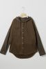 Dark Brown Button Up Crochet Knitted Sleeve Hoodie